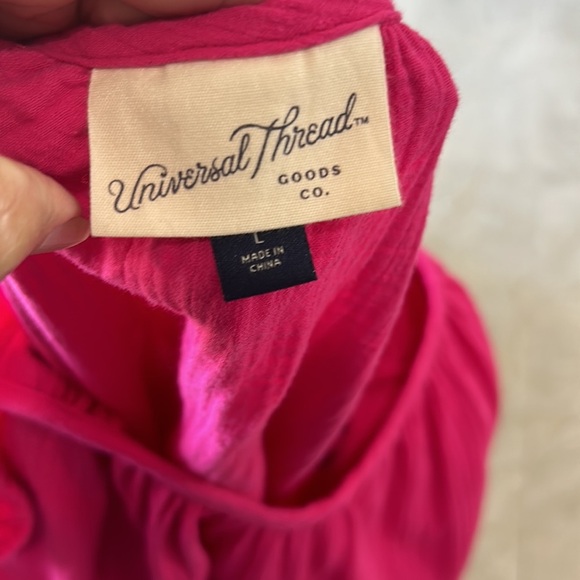 Universal‎ Thread pink ruffle dress size large - Picture 5 of 8